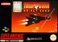 Turn and Burn No Fly Zone PAL Super Nintendo PAL box art